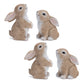 Set of Four Beige Polyresin Figurine Tabletop Sculpture