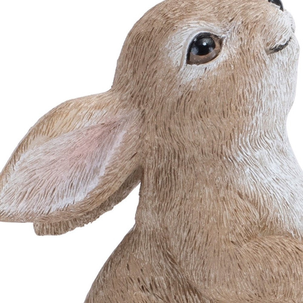 Set of Four Beige Polyresin Figurine Tabletop Sculpture