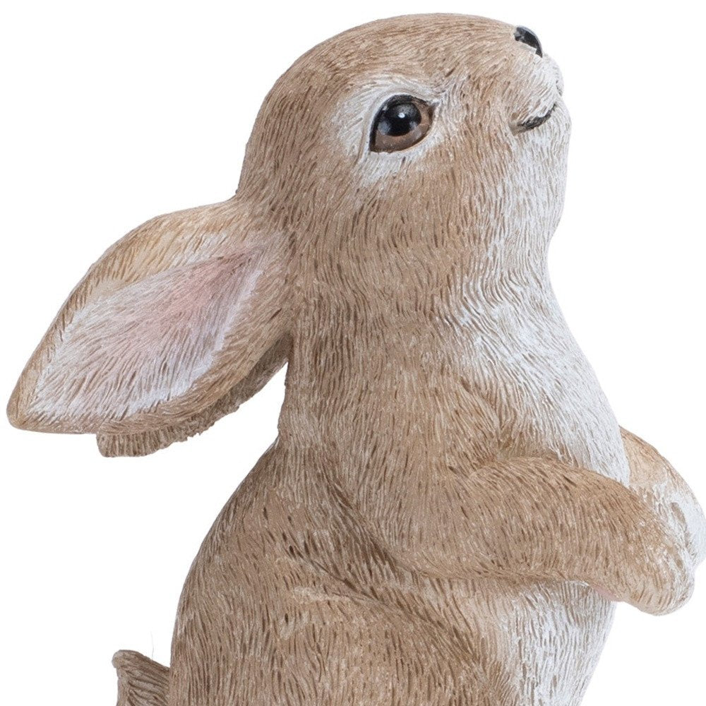 Set of Four Beige Polyresin Figurine Tabletop Sculpture