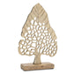 Set of Two Gold Aluminum Tabletop Sculpture