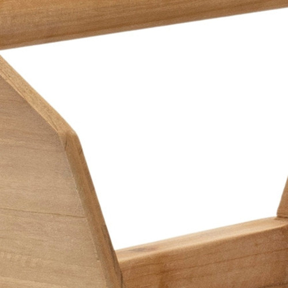 10" Brown Wood Tabletop Sculpture