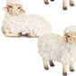 Set of Eight White Polyresin Tabletop Sculpture