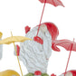 Set of Four Yellow Polyresin Standing Gnome Tabletop Sculpture