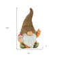 Set of Two Brown Polyresin Standing Gnome Tabletop Sculpture
