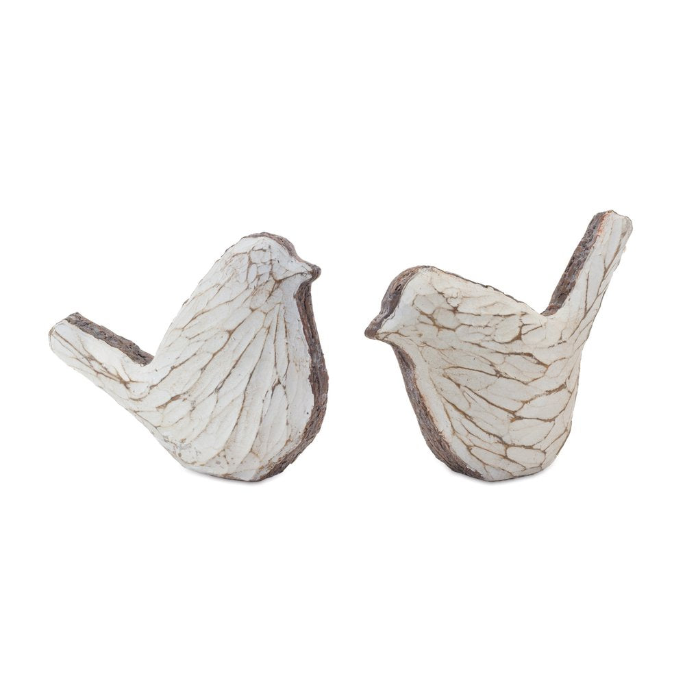 Set of Four Brown Resin Figurine Tabletop Sculpture