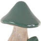 Set of Two Green Resin Figurine Tabletop Sculpture