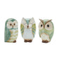 Set of Three Blue Terracotta Figurine Tabletop Sculpture