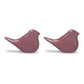 Set of Two Brown Porcelain Figurine Tabletop Sculpture