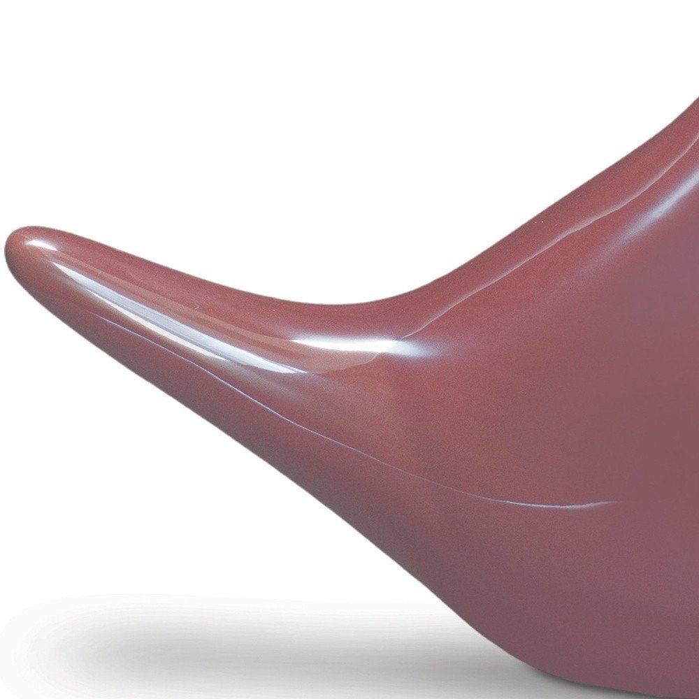 Set of Two Brown Porcelain Figurine Tabletop Sculpture