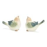 Set of Four Blue Terracotta Figurine Tabletop Sculpture