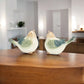 Set of Four Blue Terracotta Figurine Tabletop Sculpture