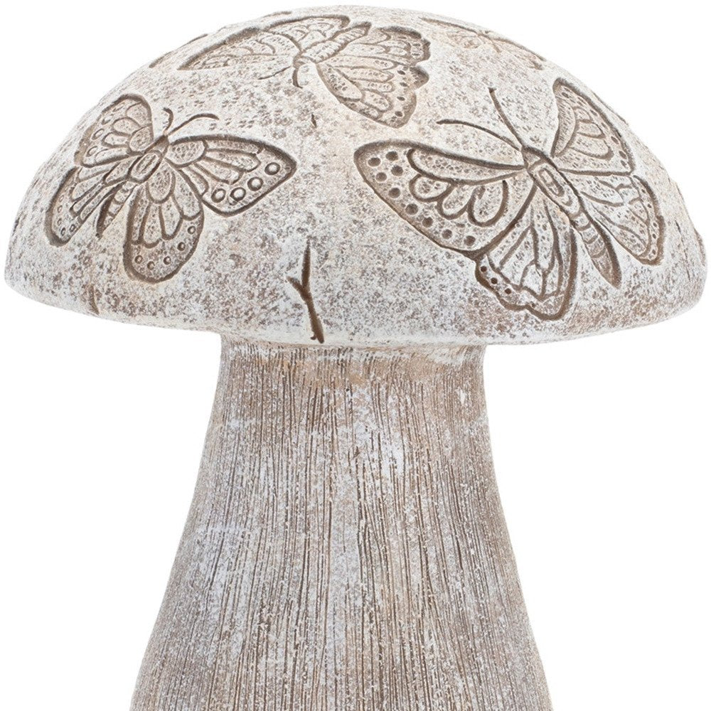 Set of Two Gray Polyresin Figurine Tabletop Sculpture