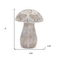 Set of Two Gray Polyresin Figurine Tabletop Sculpture