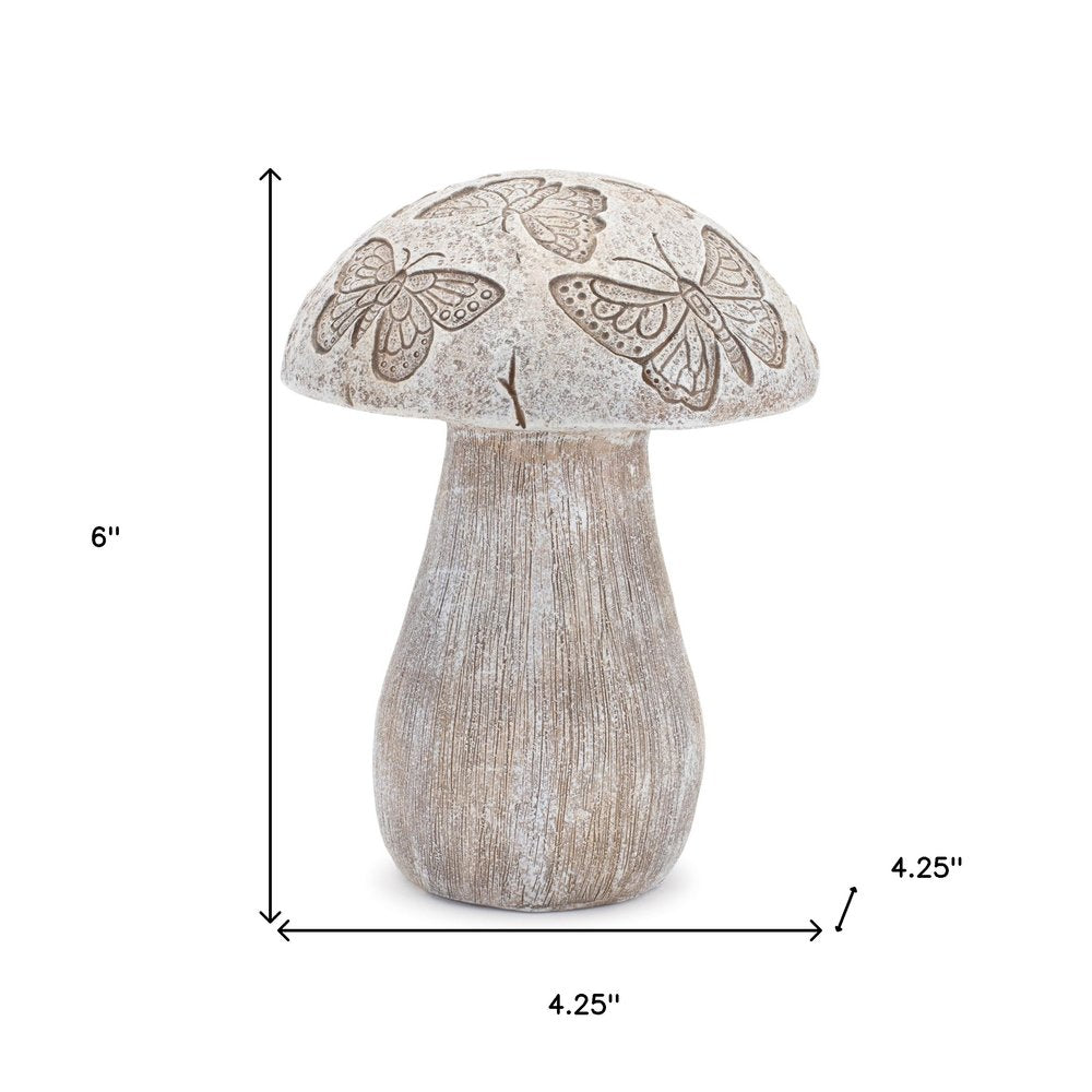 Set of Two Gray Polyresin Figurine Tabletop Sculpture