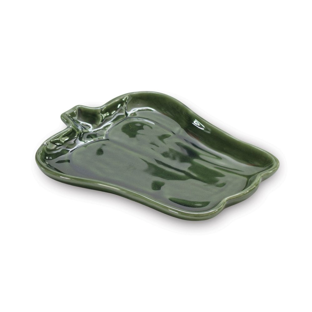 Set of Three Red Ceramic Tabletop Sculpture