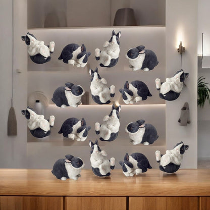 16 Black Polyresin Figurine Tabletop Sculpture