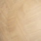 39" Natural and White Solid Wood Round Distressed Coffee Table