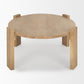 48" Natural Solid Wood Oval Coffee Table