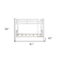 White Twin Over Twin Wood Bunk Bed