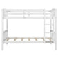 White Twin Over Twin Wood Bunk Bed