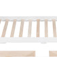 White Twin Over Twin Wood Bunk Bed With Drawers And Storage