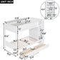 White Twin Over Twin Wood Bunk Bed With Drawers And Storage