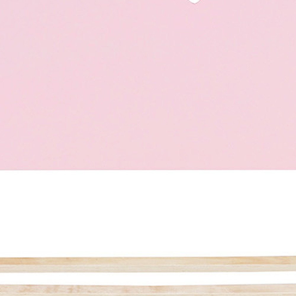 Pink Wood Twin Bed Frame