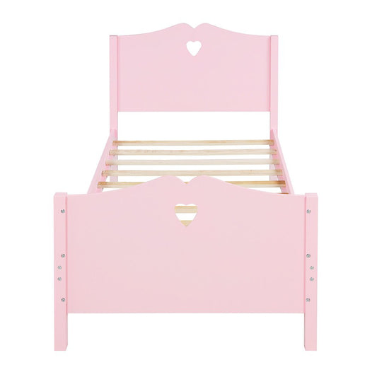 Pink Wood Twin Bed Frame