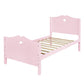 Pink Wood Twin Bed Frame