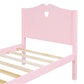 Pink Wood Twin Bed Frame
