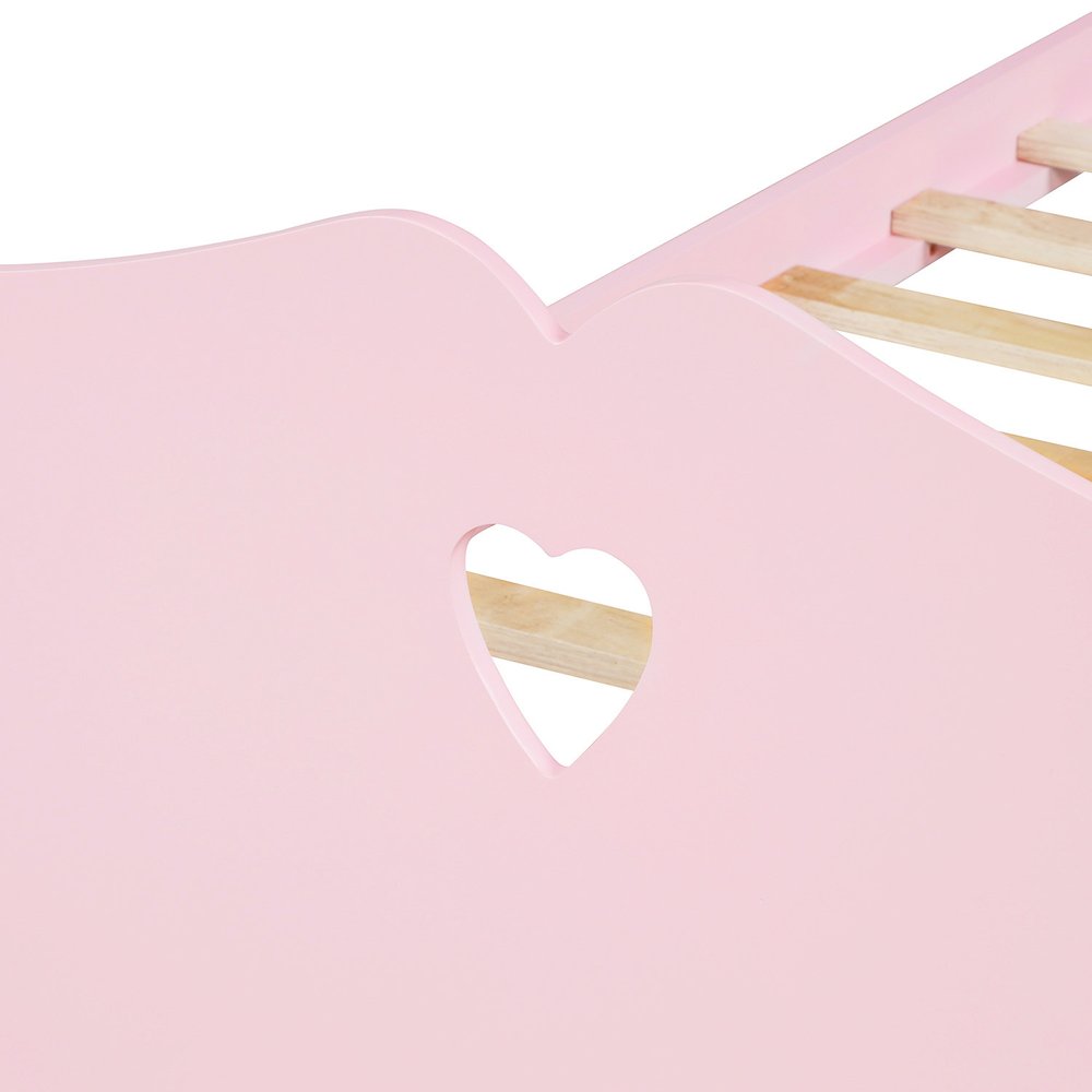 Pink Wood Twin Bed Frame