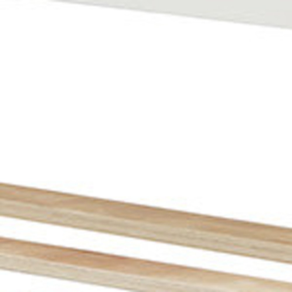 White Wood Twin Bed Frame