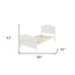 White Wood Twin Bed Frame