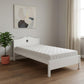 White Wood Twin Bed Frame