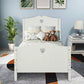 White Wood Twin Bed Frame