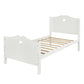 White Wood Twin Bed Frame