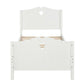 White Wood Twin Bed Frame