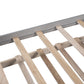 Gray Wood Twin Bed Frame With Drawers
