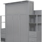 Gray Wood Queen Murphy Bed