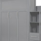 Gray Wood Queen Murphy Bed