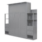 Gray Wood Queen Murphy Bed
