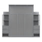 Gray Wood Queen Murphy Bed