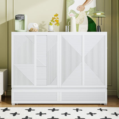 White Wood Full Murphy Bed