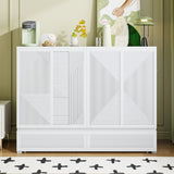 White Wood Full Murphy Bed