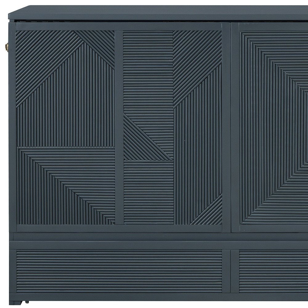 Gray Wood Queen Murphy Bed