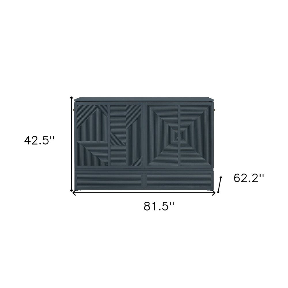 Gray Wood Queen Murphy Bed