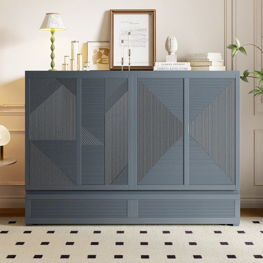 Gray Wood Queen Murphy Bed