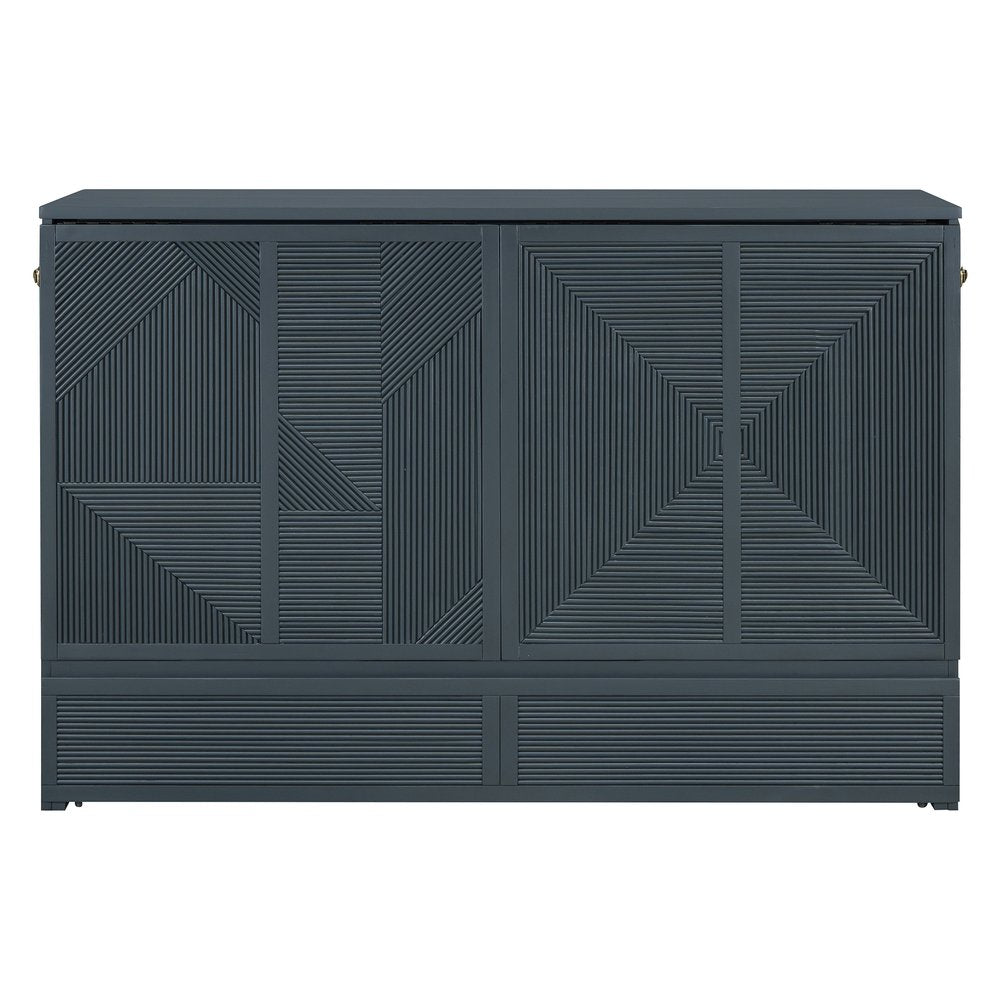 Gray Wood Queen Murphy Bed