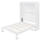 White Wood Full Murphy Bed