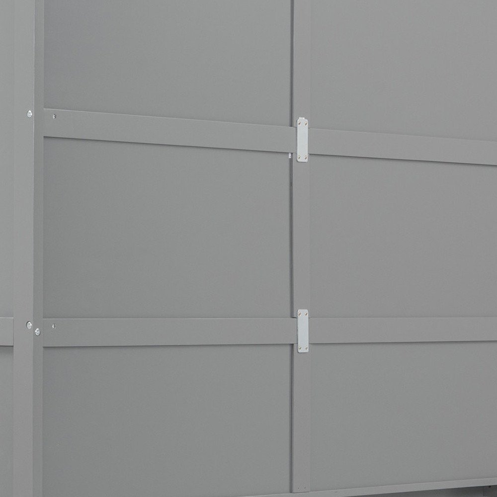 Gray Wood Queen Murphy Bed